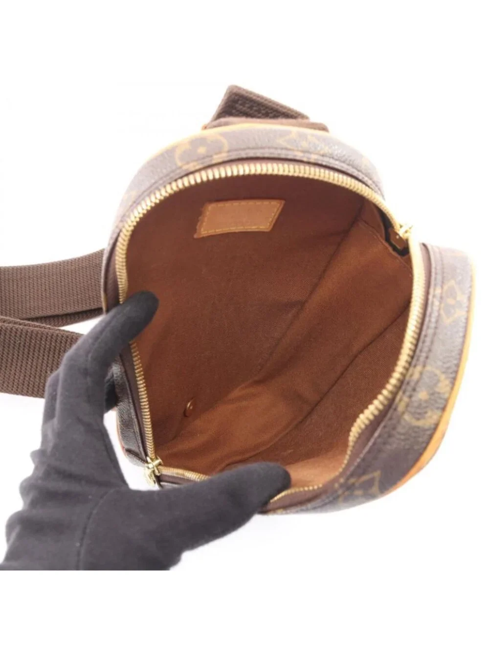 Louis Vuitton Waist Bag Pochette Gange Canvas Leather